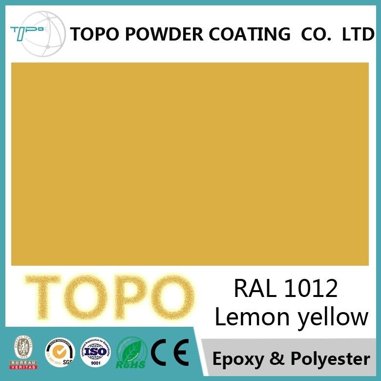 純粋なポリエステルTGIC建築粉のコーティング、RAL 1012のレモン色の粉のコート