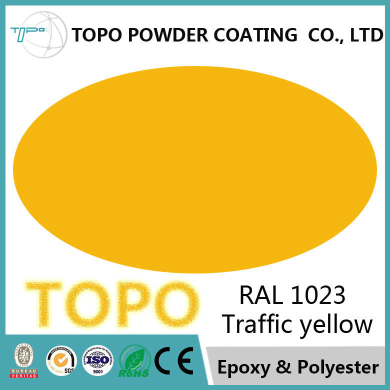 純粋な内部のエポキシ樹脂粉のコーティング、RAL1023交通黄色の粉のコート