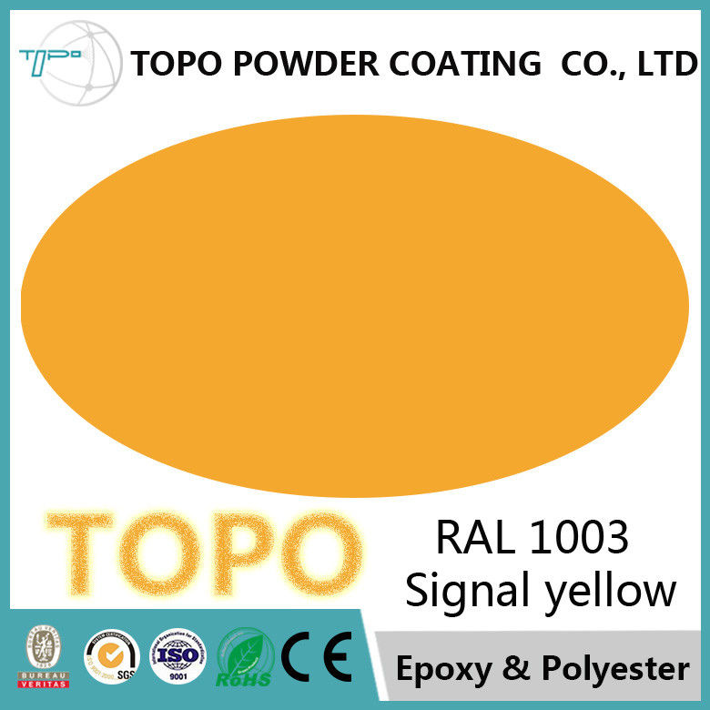 RAL 1003信号の黄色い色に塗る静電気のスプレーの熱硬化性樹脂純粋なエポキシの粉